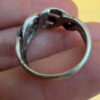 An unusual silver ring, size J#36