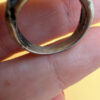 An unusual silver ring, size J#36