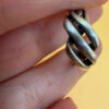 An unusual silver ring, size J#36