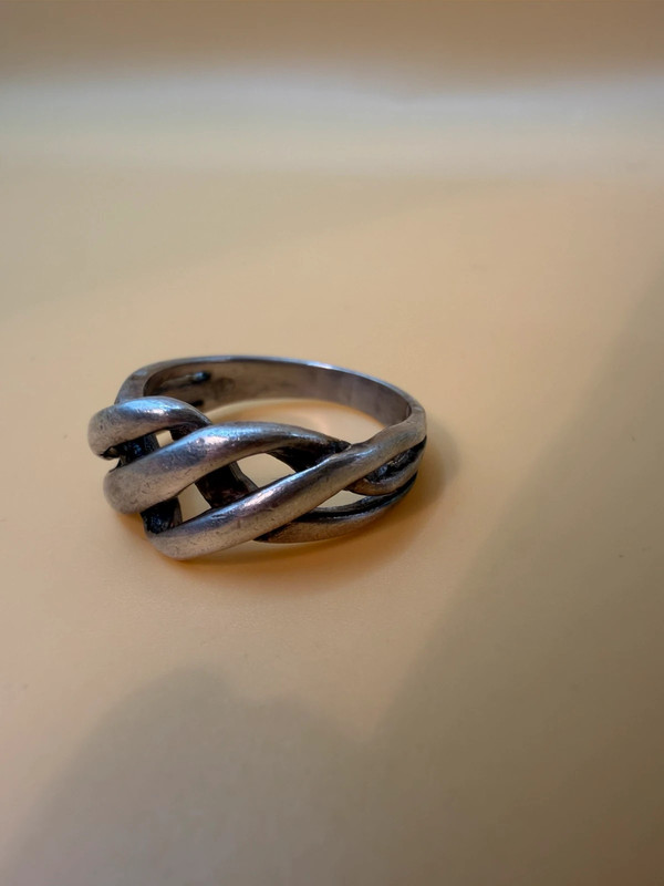 An unusual silver ring, size J#36