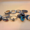 Set of different dressing rings#139