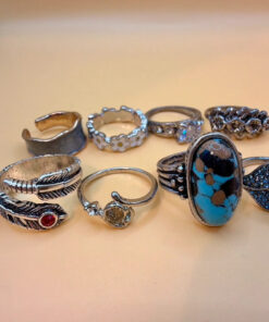 Set of different dressing rings#139