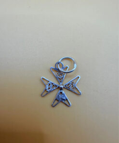A Maltese cross pendant, sterling silver #37