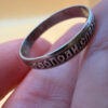 A vintage protective silver ring, size O#37