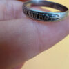 A vintage protective silver ring, size O#37