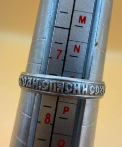 A vintage protective silver ring, size O