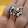 90s Ukraine sterling silver earrings #37