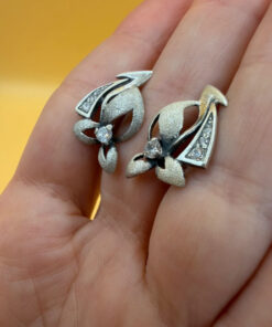 90s Ukraine sterling silver earrings #37
