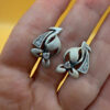 90s Ukraine sterling silver earrings #37