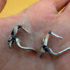 90s Ukraine sterling silver earrings #37