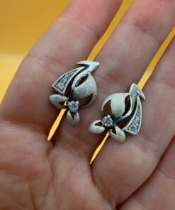 90s Ukraine sterling silver earrings #37