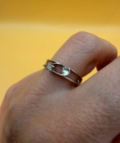 Sterling silver tender ring Uk size N#36