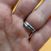 Hememorphite Larimar 925 Silver Plated Ring Uk size L1/2