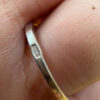 Sterling silver ring with sparkling CZ UK size N#35