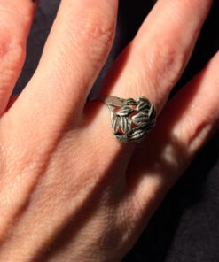 Vintage Soviet 50s Sterling Silver Ring - Size O#113