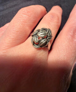 Vintage Soviet 50s Sterling Silver Ring - Size O