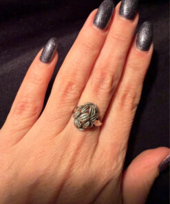 Vintage Soviet 50s Sterling Silver Ring - Size O#113