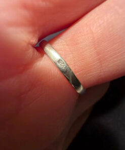 Vintage Soviet 50s Sterling Silver Ring - Size O