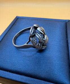 Vintage Soviet 50s Sterling Silver Ring - Size O