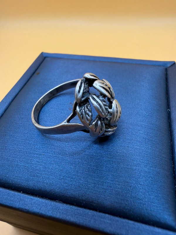 Vintage Soviet 50s Sterling Silver Ring - Size O#113
