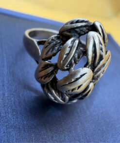Vintage Soviet 50s Sterling Silver Ring - Size O