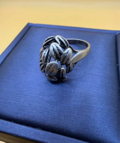 Vintage Soviet 50s Sterling Silver Ring - Size O