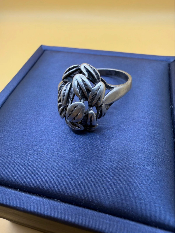 Vintage Soviet 50s Sterling Silver Ring - Size O#113