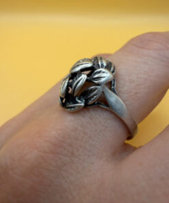 Vintage Soviet Sterling Silver Ring - Size R1/2#35