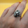 Vintage Soviet Sterling Silver Ring - Size R1/2#35