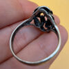 Vintage Soviet Sterling Silver Ring - Size R1/2#35