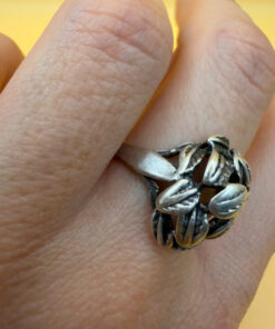 Vintage Soviet Sterling Silver Ring - Size R1/2