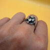 Vintage Soviet Sterling Silver Ring - Size R1/2#35
