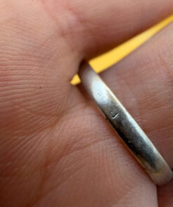 Vintage Soviet Sterling Silver Ring - Size R1/2