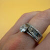 Sterling silver ring Uk size R