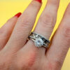 Sterling silver ring Uk size R