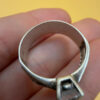 Sterling silver ring Uk size R