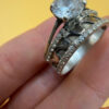 Sterling silver ring Uk size R