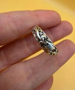 Uk size S1/2 Soviet sterling silver ring