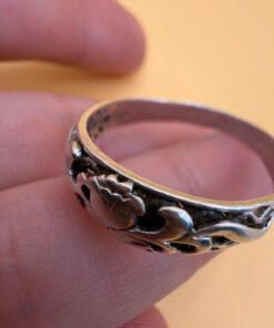 Uk size S1/2 Soviet sterling silver ring