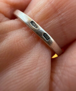 Sterling silver ring cross Uk sizeP