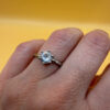 Adjustable Sterling silver ring Uk size L#146