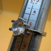 Adjustable Sterling silver ring Uk size L#146