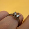 Adjustable Sterling silver ring Uk size L#146