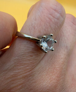 Adjustable Sterling silver ring Uk size L