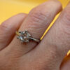 Adjustable Sterling silver ring Uk size L#146