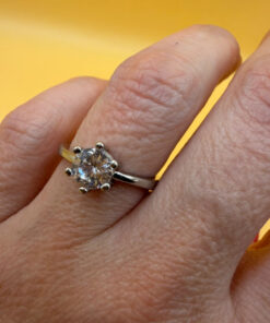 Adjustable Sterling silver ring Uk size L