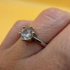 Adjustable Sterling silver ring Uk size L#146