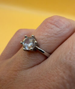 Adjustable Sterling silver ring Uk size L