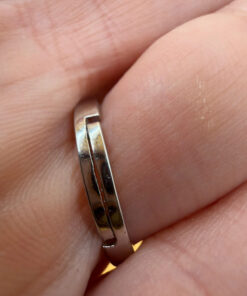 Adjustable Sterling silver ring Uk size L