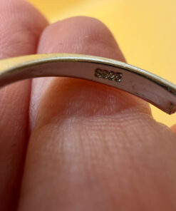 Adjustable Sterling silver ring Uk size L